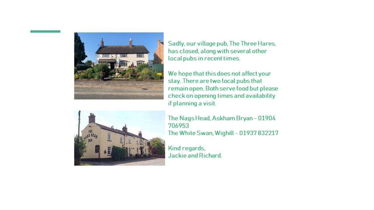 Apartment Two, The Carriage House, Bilbrough, York Extérieur photo